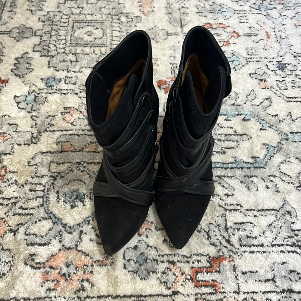 Isabel Marant Tacy Pony Calf Hair Leather Booties - Picture 5 of 11